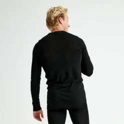 Pierre Robert Ullundertøy|Sport-Ulltrøye Herre Merinoull Black Mel