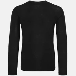 Pierre Robert Ullundertøy|Sport-Ulltrøye Herre Merinoull Black Mel