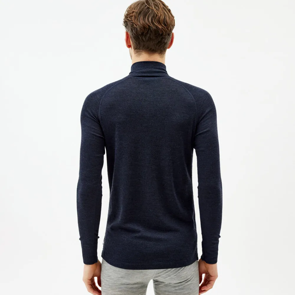 Pierre Robert Ullundertøy|Sport-Ulltrøye Herre Merinoull Zip Dark Navy