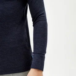 Pierre Robert Ullundertøy|Sport-Ulltrøye Herre Merinoull Zip Dark Navy