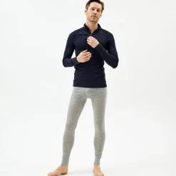 Pierre Robert Ullundertøy|Sport-Ulltrøye Herre Merinoull Zip Dark Navy