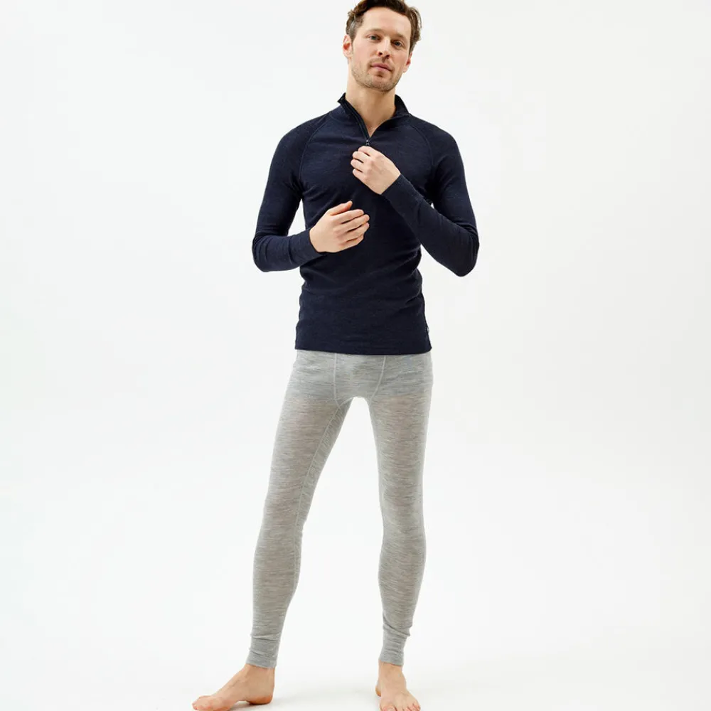 Pierre Robert Ullundertøy|Sport-Ulltrøye Herre Merinoull Zip Dark Navy