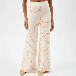 Pierre Robert Underdeler|Loungewear-Vendbar Bukse Apricot/Ecru
