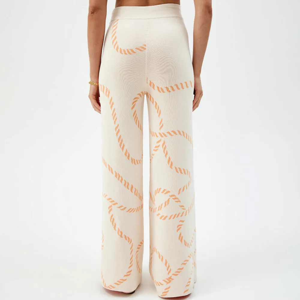 Pierre Robert Underdeler|Loungewear-Vendbar Bukse Apricot/Ecru