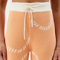 Pierre Robert Underdeler|Loungewear-Vendbar Bukse Apricot/Ecru