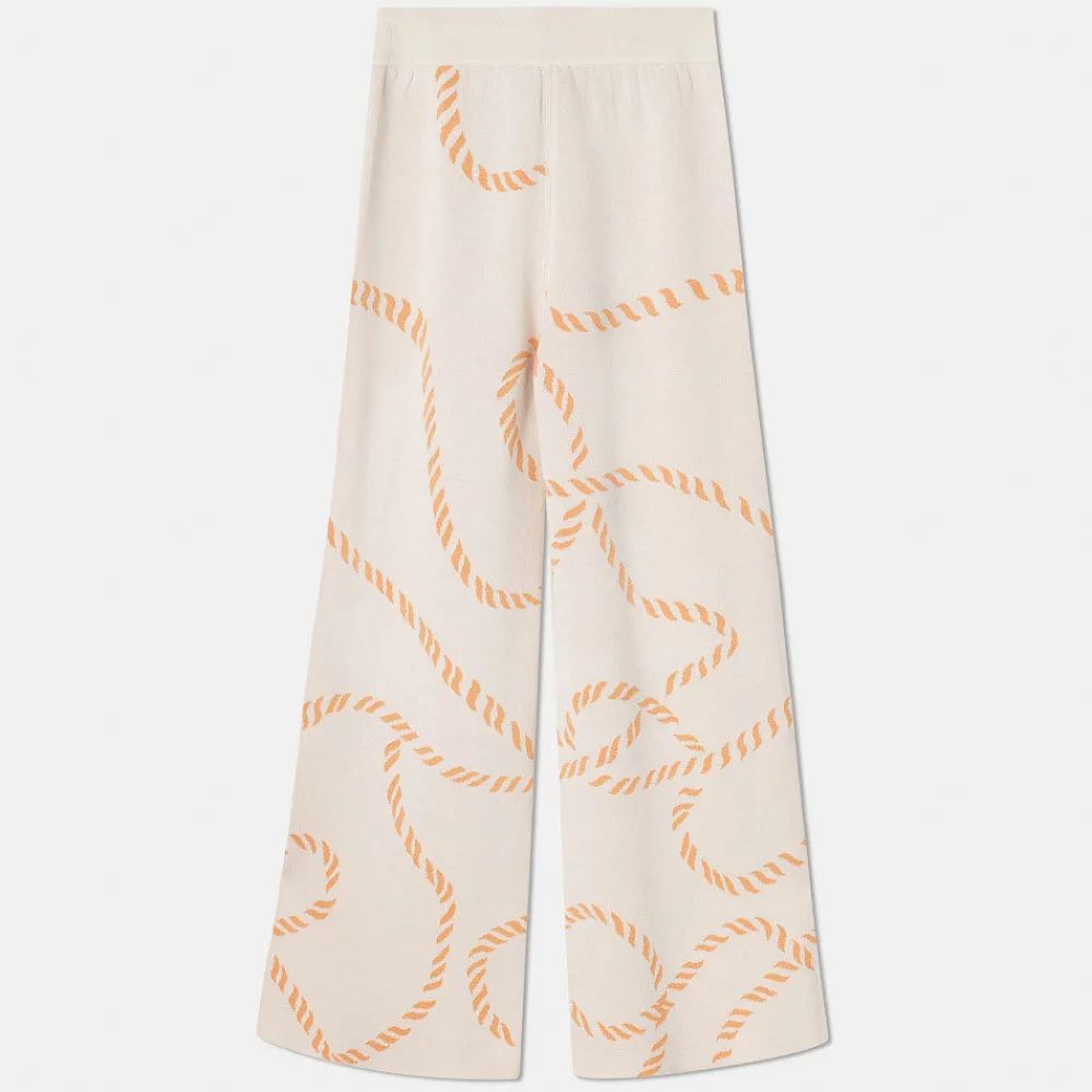 Pierre Robert Underdeler|Loungewear-Vendbar Bukse Apricot/Ecru