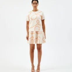 Pierre Robert Kjoler Og Skjørt|Loungewear-Vendbart Skjørt Apricot/Ecru