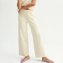 Pierre Robert Underdeler|Loungewear-Vid Bukse Ecru